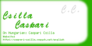 csilla caspari business card